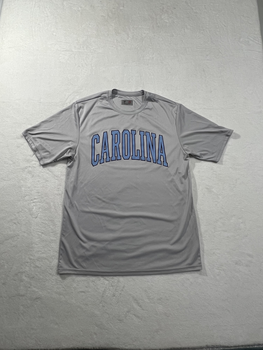 A4 Carolina Graphic Performance‎ T Shirt Mens Medium Gray Short Sleeve Athletic
